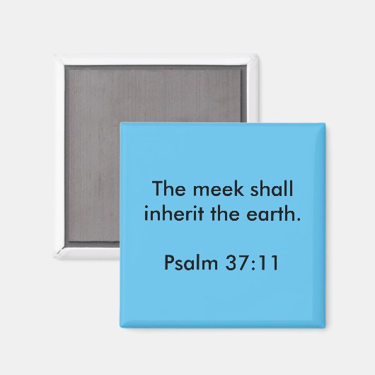 Psalm Quote Magnet (Vorderseite/Rückseite)