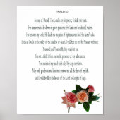 Psalm, Rose Blume, Werteplakat (Matte) Poster (Vorne)