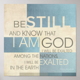 Psalm-Schrifts-Collage II Poster