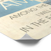 Psalm Scripture Collage II Poster (Ecke)