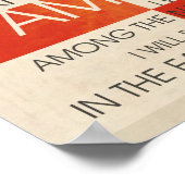 Psalm Scripture Collage Poster (Ecke)