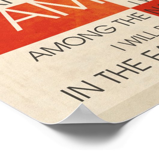 Psalm Scripture Collage Poster (Ecke)