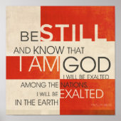 Psalm Scripture Collage Poster (Vorne)