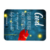 Psalm Scripture Magnet | Zitat der Inspirationsbib (Horizontal)