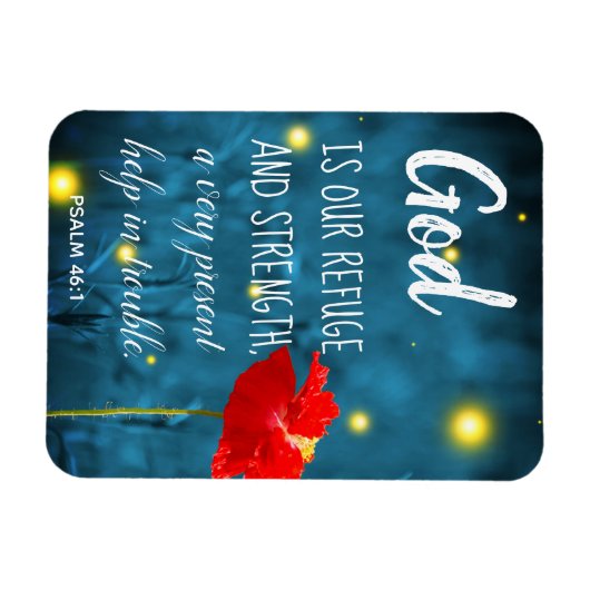 Psalm Scripture Magnet | Zitat der Inspirationsbib (Horizontal)
