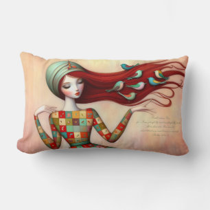 Psalm Scriptures Whimsical Girl Lumbar Kissen