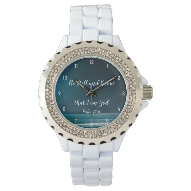 Psalm sei still und weiß, dass ich Gott bin Armbanduhr (Vorderseite)