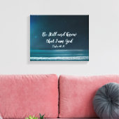 Psalm sei still und weiß, dass ich Gott bin Leinwanddruck (Insitu (Wohnzimmer))