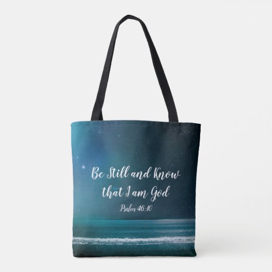 Psalm sei still und weiß, dass ich Gott bin Tasche (Rückseite)