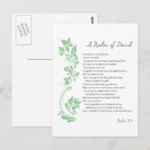 Psalm von David Der Herr ist mein Schäferbibel Ver Postkarte (Vorne/Hinten)