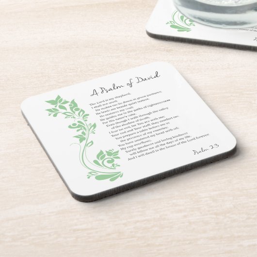 Psalm von David Der Herr ist mein Schäferbibel Ver Untersetzer (Linke Seite)