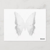 Psalm White Wedding Silhouette Card Postkarte (Rückseite)