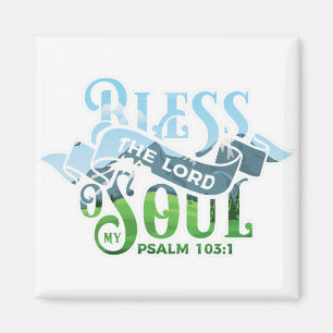 Psalmen 103 Christliches Design Magnet