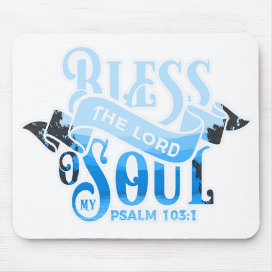 Psalmen 103 Christliches Design Mousepad (Vorne)
