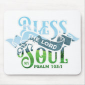 Psalmen 103 Christliches Design Mousepad (Vorne)