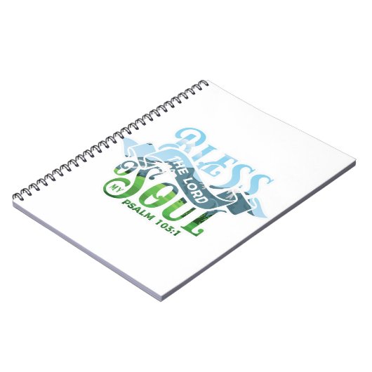 Psalmen 103 Christliches Design Notizblock (Linke Seite)