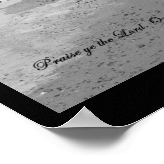 Psalmen 106:1 Poster (Ecke)