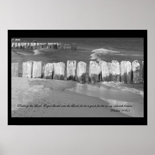 Psalmen 106:1 Poster (Vorne)