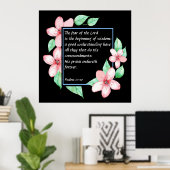 Psalmen 111:10 poster (Heimbüro)