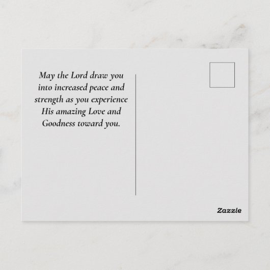 Psalmen 116 1-2 I Liebe des LORD Bibelverses Postkarte (Rückseite)