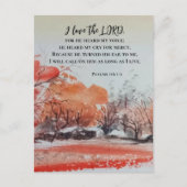 Psalmen 116 1-2 I Liebe des LORD Bibelverses Postkarte (Vorderseite)