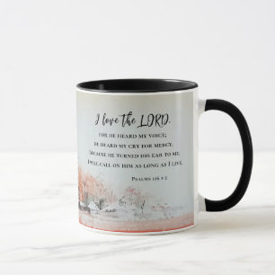 Psalmen 116 1-2 I Liebe des LORD Bibelverses Tasse