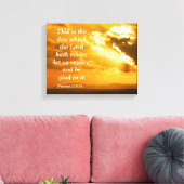 Psalmen 118: 24 Canvas Print Leinwanddruck (Insitu (Wohnzimmer))