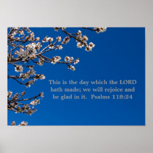 Psalmen 118:24 Poster
