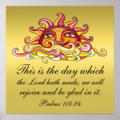 Psalmen 118:24 poster (Vorne)