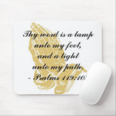 Psalmen 119:105 Mousepad (Mit Mouse)
