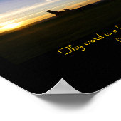 Psalmen 119:105 poster (Ecke)