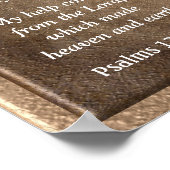 Psalmen 121:1-2 ~Heben Sie meine Augen auf! Kunstd Poster (Ecke)