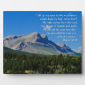 Psalmen 121:1-3 Inspiration Fotoplatte (Vorderseite)