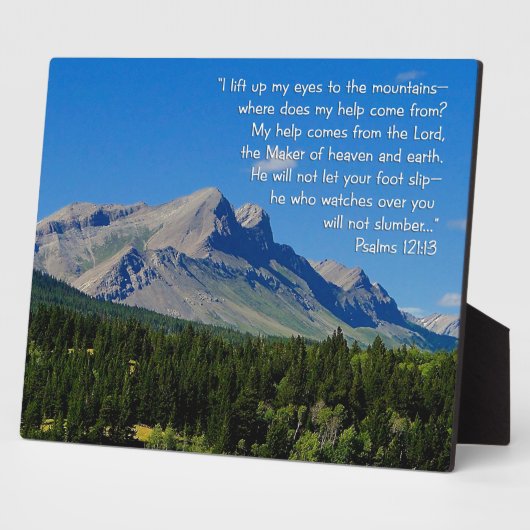 Psalmen 121:1-3 Inspiration Fotoplatte (Seite)