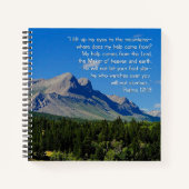 Psalmen 121:1-3 Inspiration Notizblock (Vorderseite)