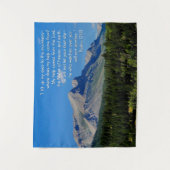 Psalmen 121:1-3 Inspiration Wandteppich (Vorderseite)