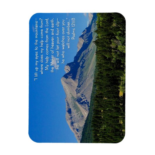 Psalmen 121:1-3 magnet (Vertikal)