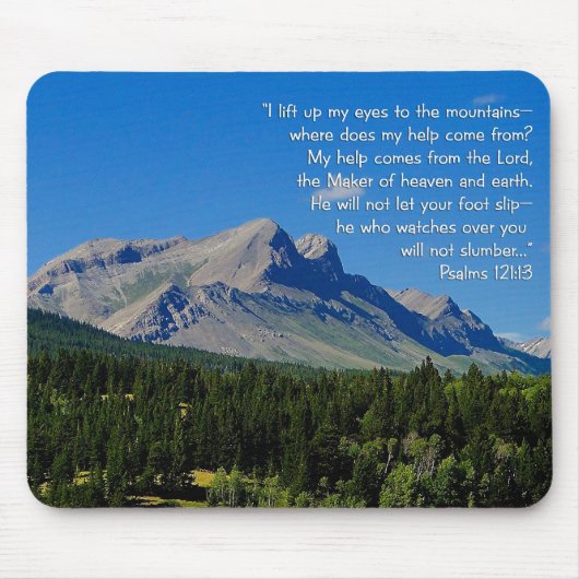 Psalmen 121:1-3 mousepad (Vorne)