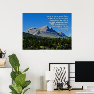 Psalmen 121:1-3 poster