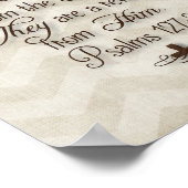 Psalmen 127:3 "Kinder sind ein Geschenk des Herrn" Poster (Ecke)