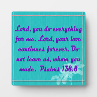 Psalmen 138:8 fotoplatte