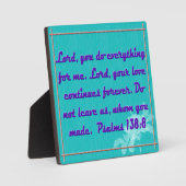 Psalmen 138:8 fotoplatte (Vorderseite)