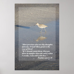 Psalmen 139: 17-18 Druck Poster