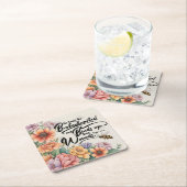 Psalmen 147:3 Christliches Bibelverse-Bild Rechteckiger Pappuntersetzer (Vor Ort)