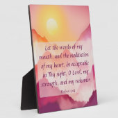 Psalmen 19:14 Plaque Fotoplatte (Seite)