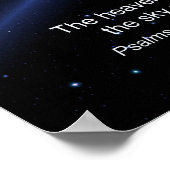 Psalmen 19:2 poster (Ecke)