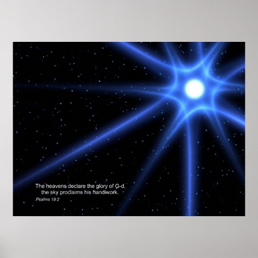 Psalmen 19:2 poster (Vorne)