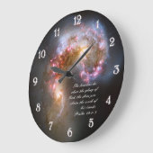 Psalmen 19 Inspiration Große Wanduhr (Winkel)