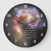 Psalmen 19 Inspiration Große Wanduhr (Vorderseite)