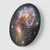 Psalmen 19 Inspiration Große Wanduhr (Winkel)